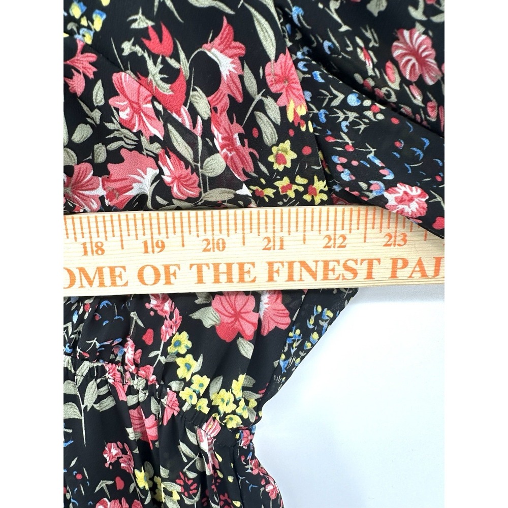 Sugar Lips Floral Maxi Dress 3X Floral Cottagecore Whimsy Flutter Sleeve SS27 - Picture 7 of 13